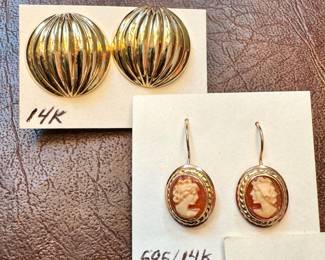 14kt gold earrings 