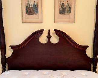 Queen Size four poster bed frame (modern) and Sealy Queen Size mattress.  These will be sold separately 