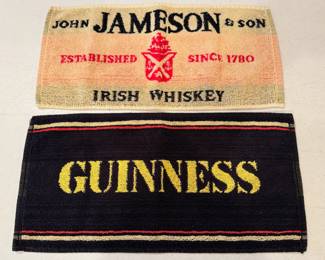 Vintage Beer theme bar towels