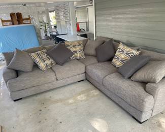 Nice sectional sofa, moved to ground floor for easy removal. 