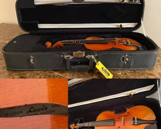 William Lewis Student 3/4 size Violin 