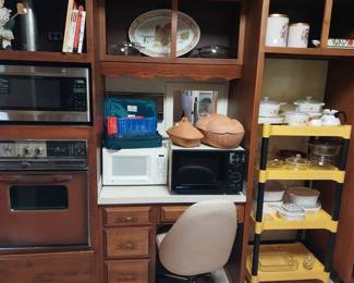 microwaves, Corelle, canister sets, meat slicer,