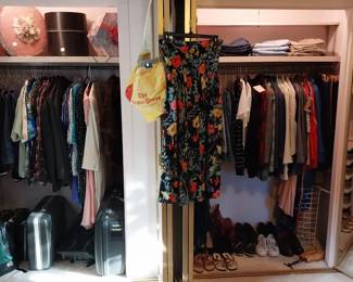 women's clothing, shoes, hat boxes