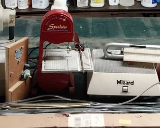 leaded glass, stained glass, equipment, saw, grinder, sander