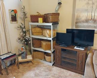 baskets, TV's