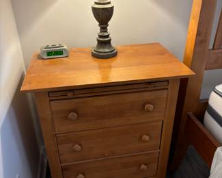 There are (2) Nightstands that match the king size bed. $60 each.