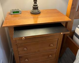 There are (2) Nightstands that match the king size bed. $60 each.