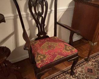 Set of 8 Chippendale Chairs, 2 arm and 4 side