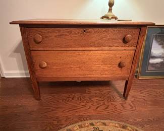 Small Victorian Oak Chest