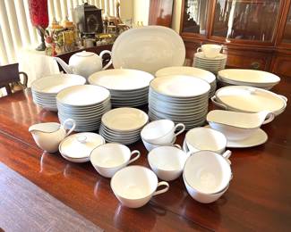 Heinrich china with silver rim