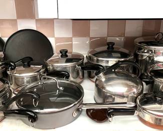 Revere ware, Calphalon, Farberware 