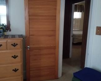 Louvered doors throughout