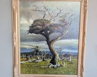 Lot #58 - Signed Miles Handiman Original Oil on Canvas