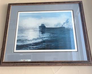 Lot #81 - Limited Edition Signed Patricia Morton "Cargo Sunrise" Framed Lithograph