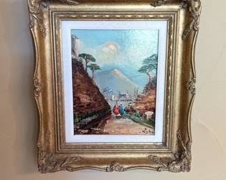 Lot #38 - Original Signed Saha Oil on Canvas