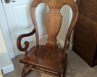 Lot #108 - Wooden Rocking Chair