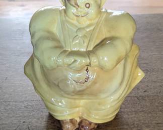 Lot #61 - Vintage 1940's Signed Red Wing Pottery Chef Pierre Cookie Jar