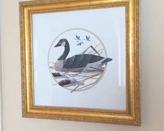 Lot #111 - Limited Edition Signed Rod Lawrence Goose Lithograph