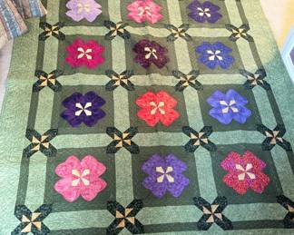 Lot #130 - Handmade Primrose Garden Quilt