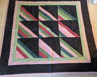 Lot #129 - Amish Design Roman Stripes Mini Quilt
