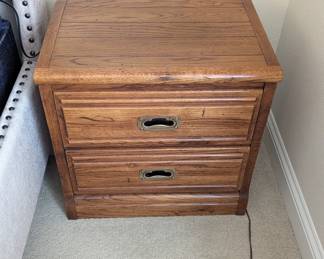Lot #99 - Young Hinkle Outrigger Wooden Nightstand