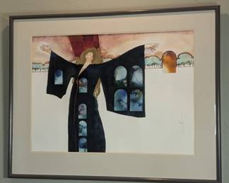 Lot #13 - Original Signed Watercolor "Acceptance & Release" by Murphy