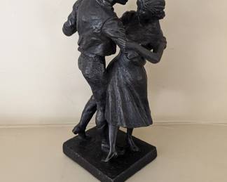 Lot #117 - Mid Century Dancing Couple Sculpture
