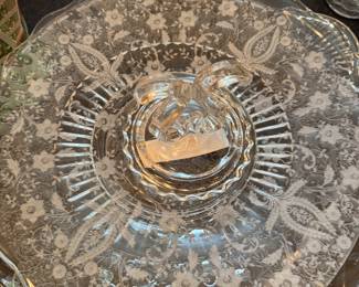 Elegant pattern depression glass
