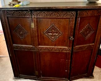 Vintage carved cabinet