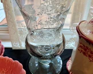 Elegant crystal vase
