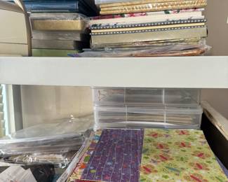 Lots of scrapbooking supplies