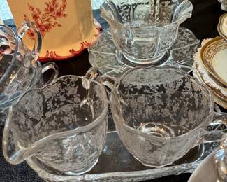 Elegant pattern depression glass