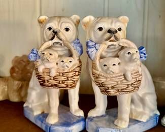 Vintage Fitz Floyd pug dogs