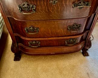 Antque marble top chest
