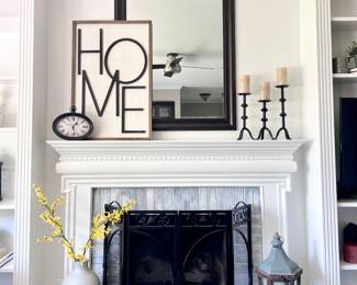 Mirror, Lanterns, Vase, Clock and Candle Holders