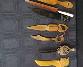 12 Piece Wooden Letter Opener Collection 