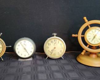  026 Set 4 of Vintage Alarm Clocks 