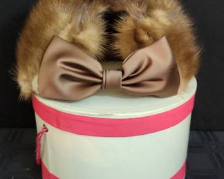 Cherry Well Faux Mink Hat 