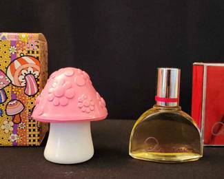 Avon Mushroom Candle And Retired Ariane Pefume From The Mid 70s