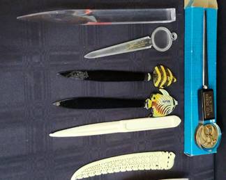 Set 14 of Various Plastic Letter Openers 