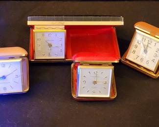 Vintage Square Travel Alarm Clocks