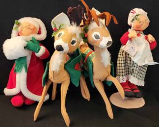  038 Vintage Annalee Dolls Christmas 