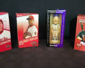 Set 4 of Diamondbacks Bobble Head Figures