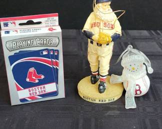 Boston Red Socks Ornaments Playing Cards