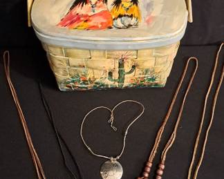 DeGrazia Handbag And Necklaces