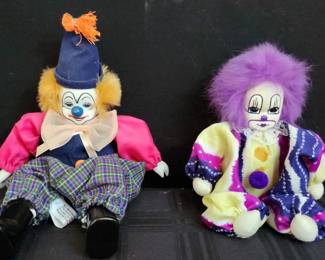 Pair 2 of Clown Dolls 