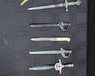 Set 10 of Sword  Knife Letter Openers
