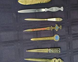  050 Set 12 of Various Letter Openers From Israel, China, Germany  USA 