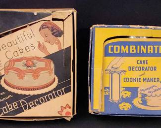 1935 and 1940 Antique Cookie and Cake Decorators