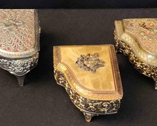 Vintage Sankyo From Japan Music Trinket Box Pianos